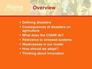 What research should we be undertaking?