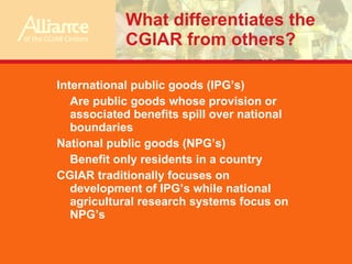 What research should we be undertaking?