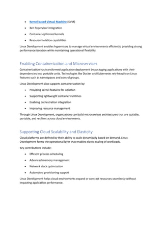 What Role Does Linux Development Play in Modern Cloud Computing | PDF