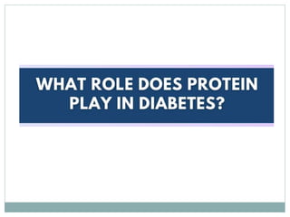 What Role Does Protein Play in Diabetes - Protinex