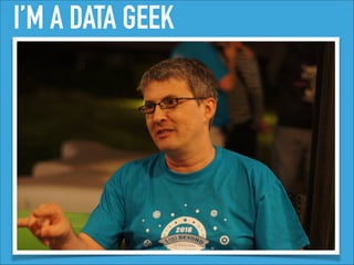 I’M A DATA GEEK
 