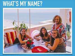 WHAT'S MY NAME?
 