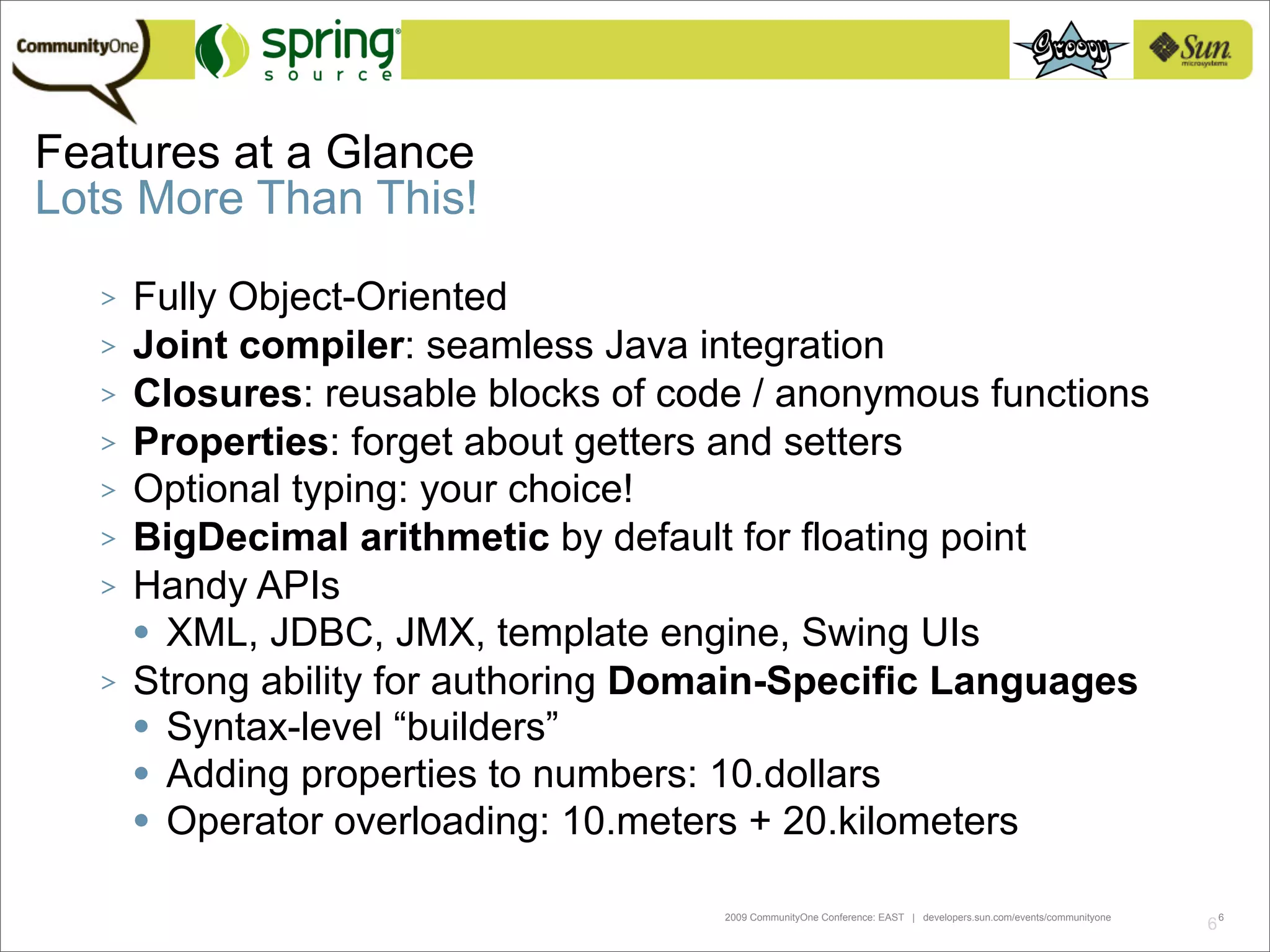 Whats New In Groovy 1.6?