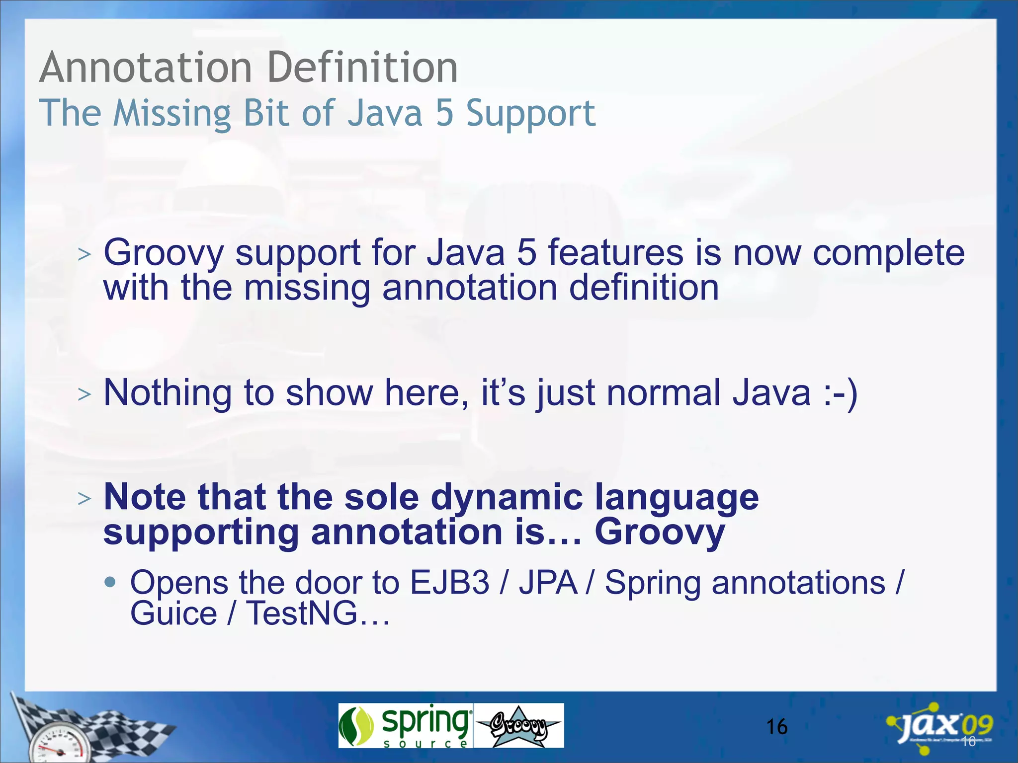 Whats New In Groovy 1.6?