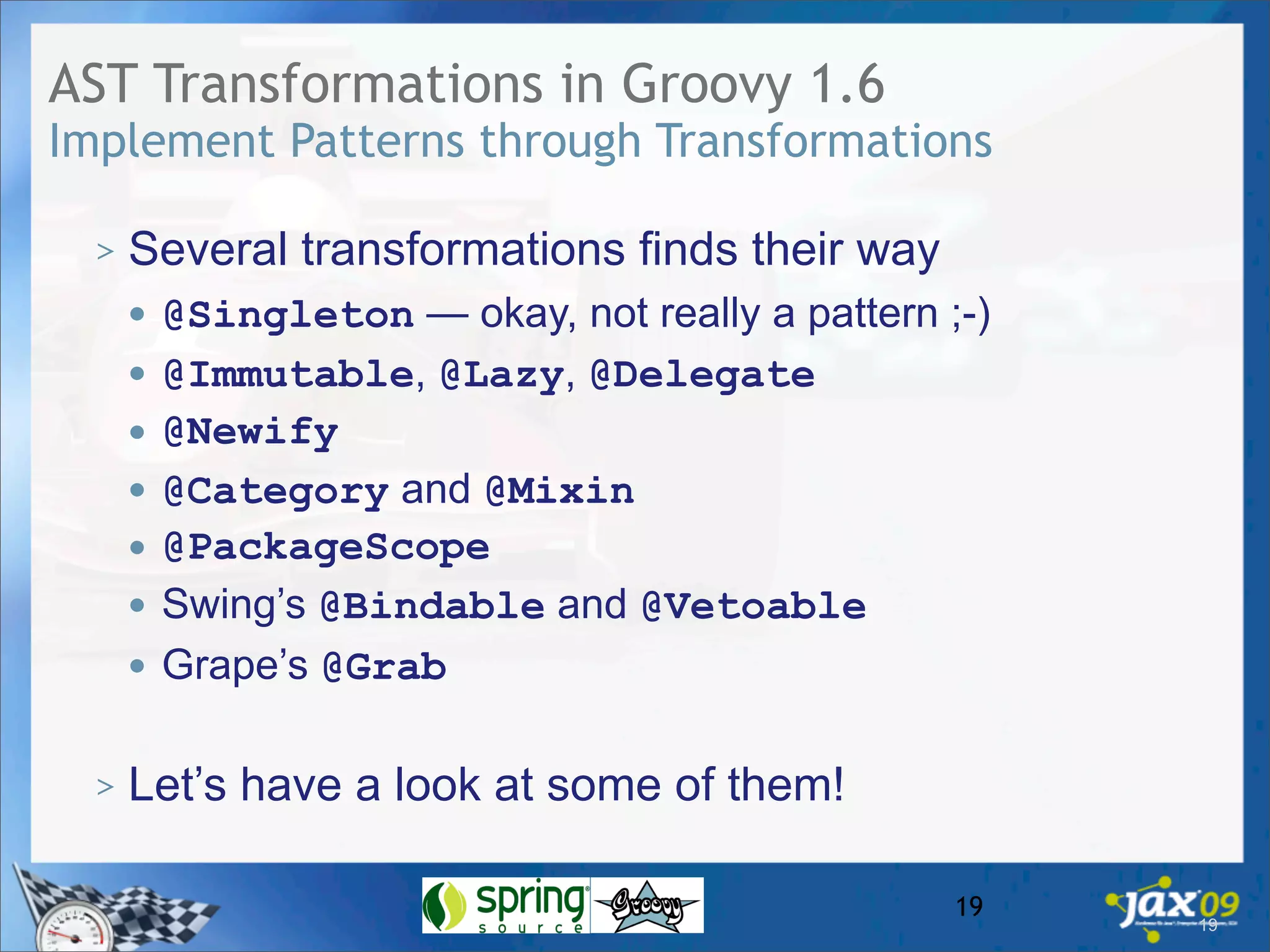 Whats New In Groovy 1.6?