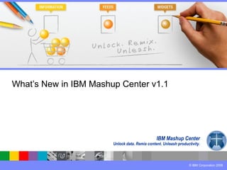 What’s New in IBM Mashup Center v1.1 