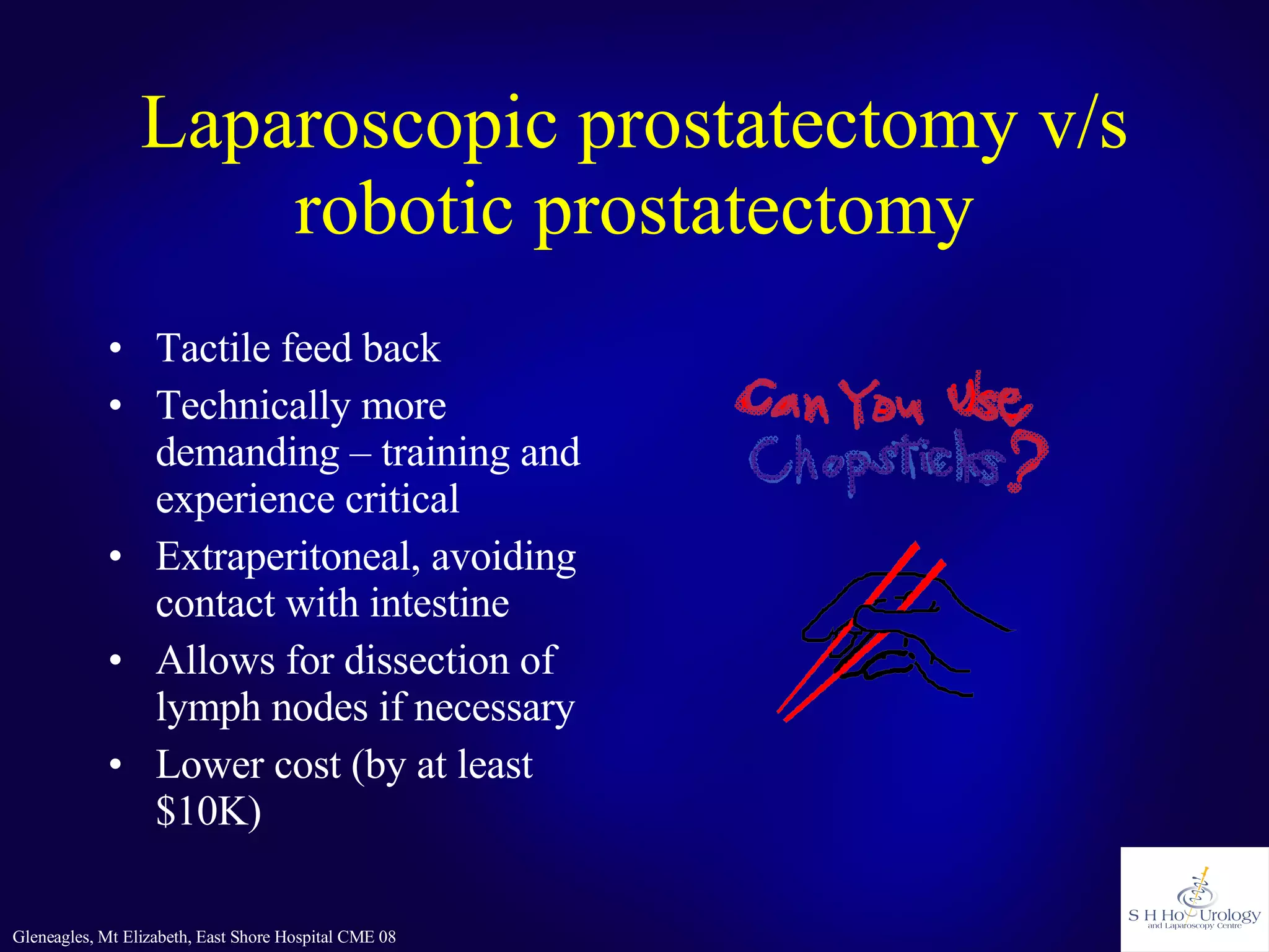 What is New In Minimally Invasive Surgery for Urology | PPT