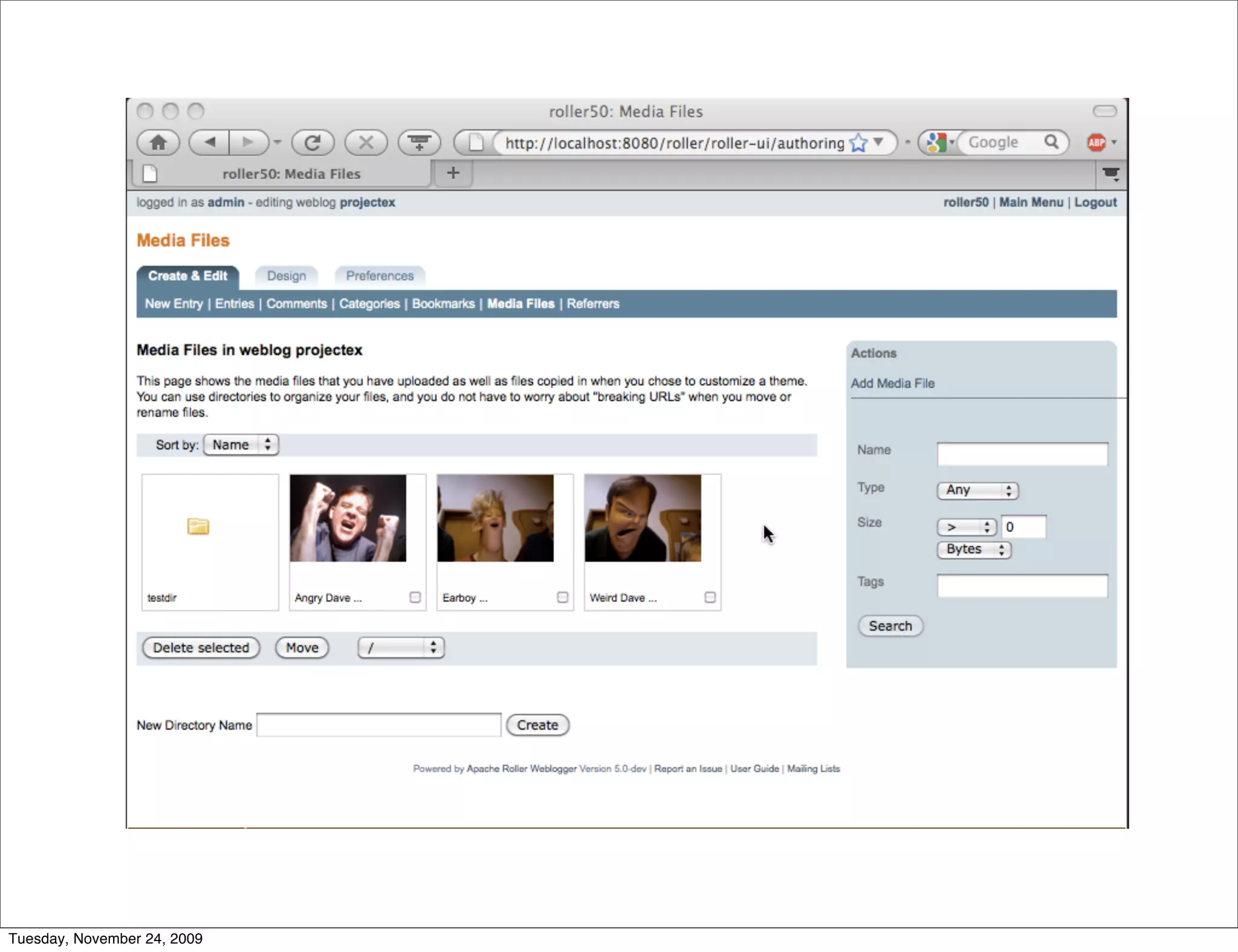 Tuesday, November 24, 2009
 