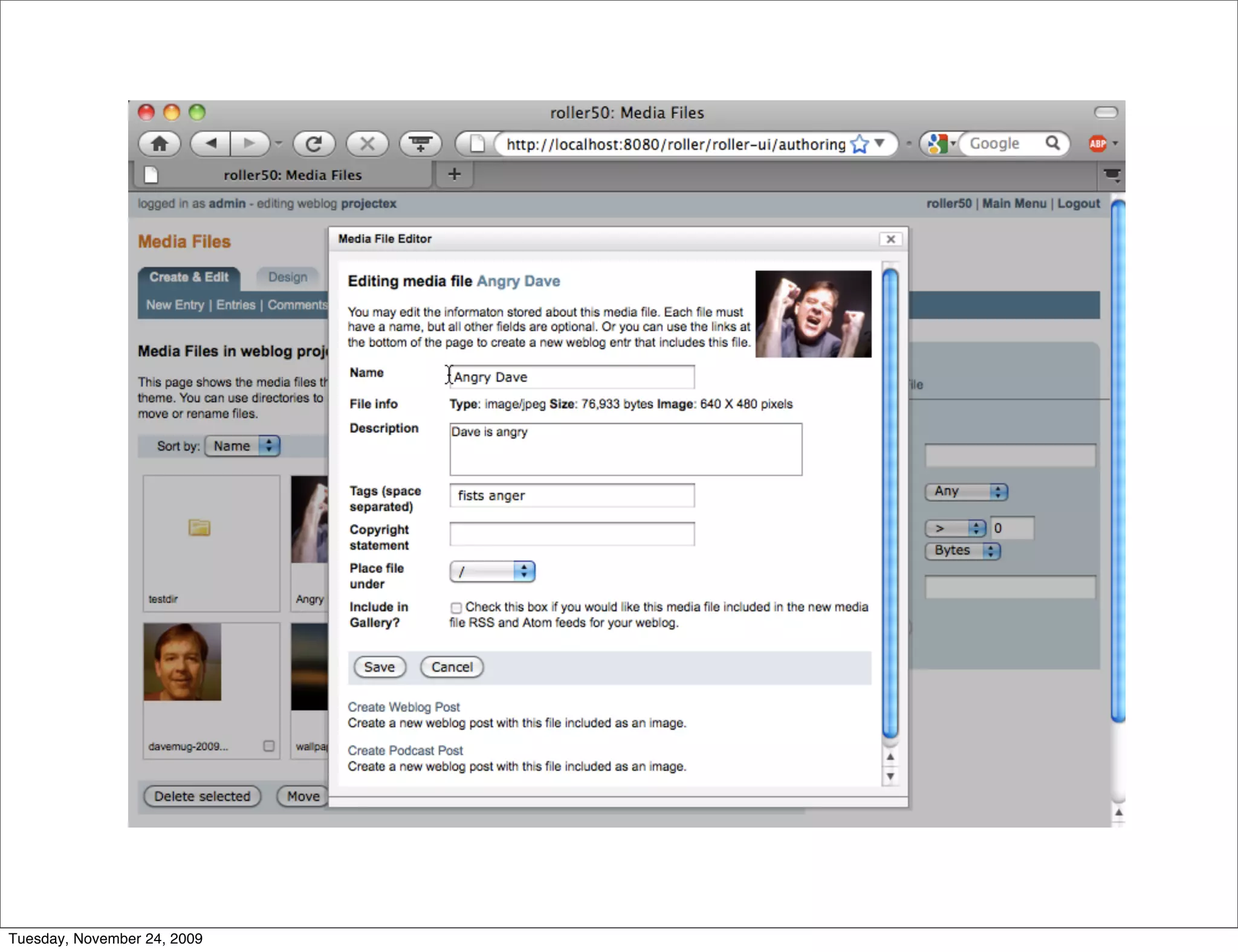 Tuesday, November 24, 2009
 
