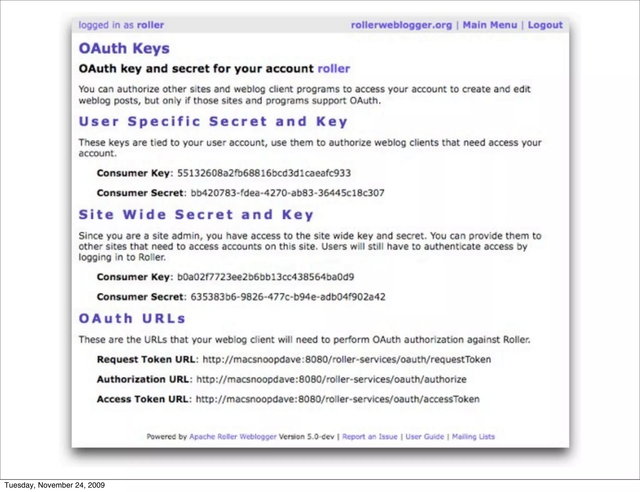 Tuesday, November 24, 2009
 