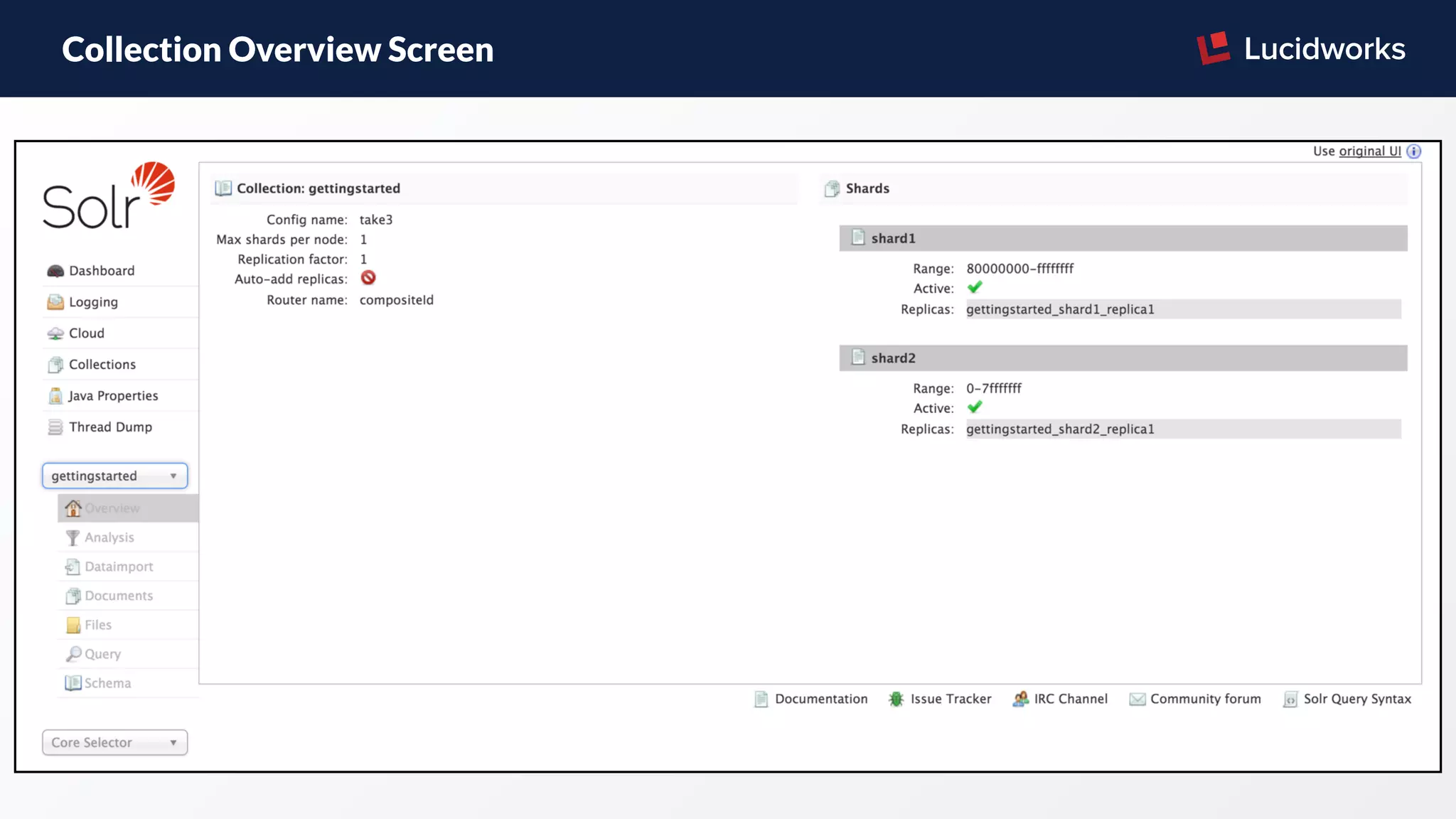 Collection Overview Screen
 
