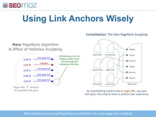 Using Link Anchors Wiselyhttp://www.seomoz.org/blog/link-consolidation-the-new-pagerank-sculpting