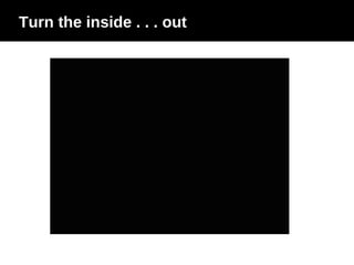 Turn the inside . . . out 