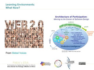 Learning Environments:  What Now? From  Global Voices 