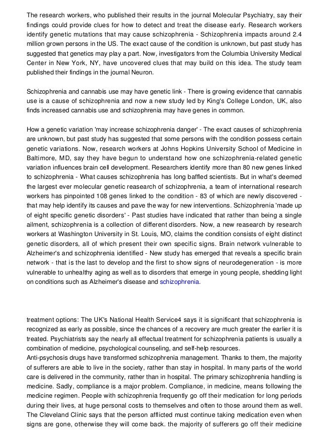 Schizophrenia May Start In Womb >> Facts On Schizophrenia Schizophrenia May Start In Womb >> Facts On Schizophrenia