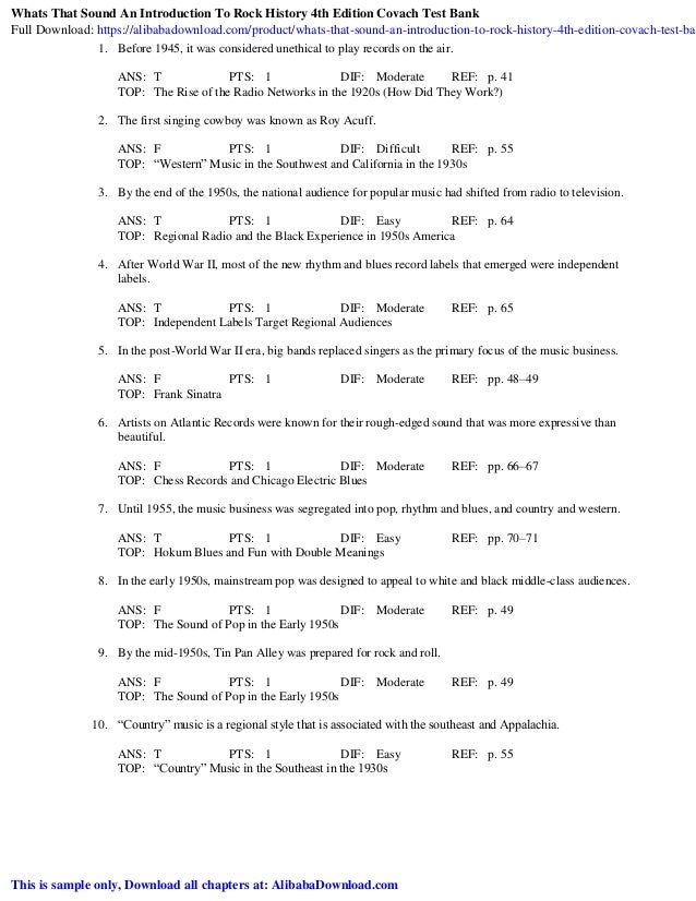 Whats That Sound An Introduction To Rock History 4th