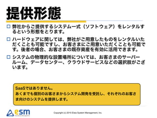 









    Copyright (c) 2010 Eiwa System Management, Inc.
 