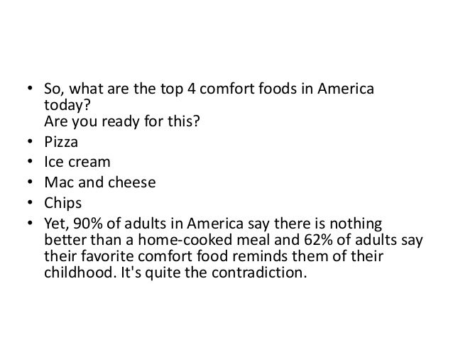 Whats Your List Comfort Foods