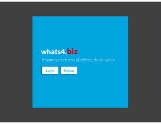 whats4.biz
Maximize returns @ offers, deals, sales
Login Signup
Maximize returns @ offers, deals, sales
 