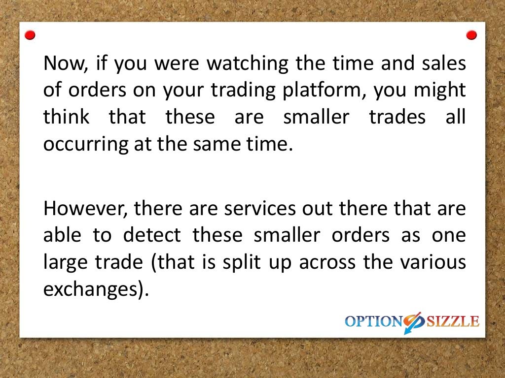 What’s An Options Order Sweep?