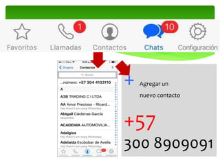 + Agregar un
nuevo contacto
+57
300 8909091
 