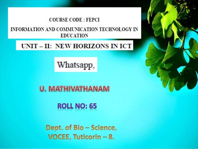 whatsapp ppt presentation