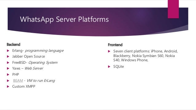 WhatsApp architecture