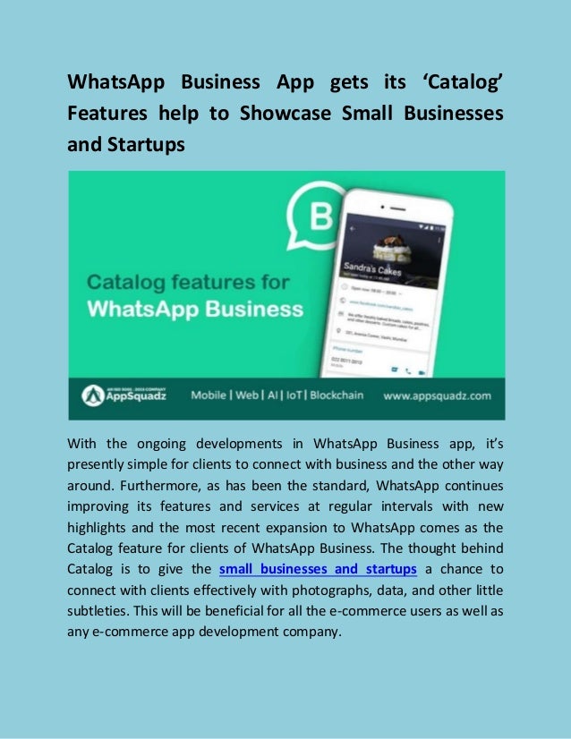 whatsapp business features