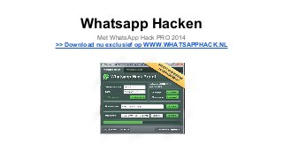 Whatsapp Hacken
Met WhatsApp Hack PRO 2014
>> Download nu exclusief op WWW.WHATSAPPHACK.NL

 