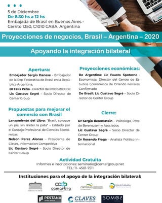 Proyecciones de Negocios Brasil - Argentina - 2020