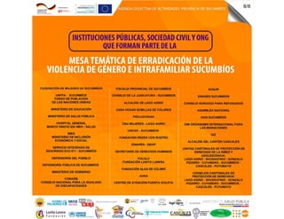 Agenda de actividades por el Día de la No Violencia Contra la Mujer
