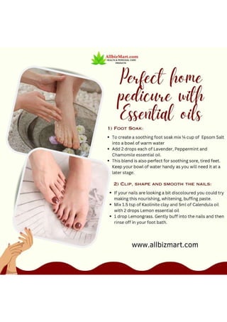 PERFECT HOME PEDICURE WITH ESSENTIAL OILS!!