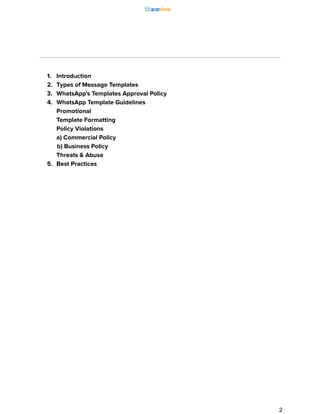 Whats app manual whatsapp template guidelines_29 june | PDF