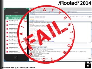Whatsapp: mentiras y cintas de video RootedCON 2014