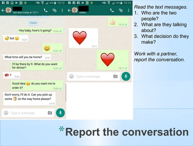 Whatsapp reported speech | ODP