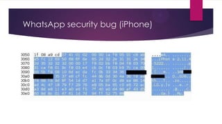 WhatsApp security bug (iPhone)
 
