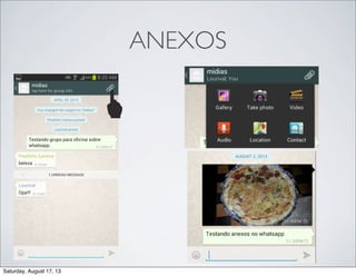 ANEXOS
Saturday, August 17, 13
 