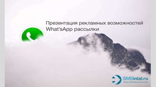 Новые возможности рассылки: WhatsApp 2014