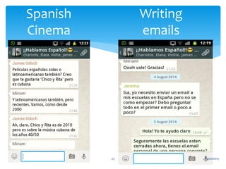 Spanish
Cinema
03/02/201523
Writing
emails
 