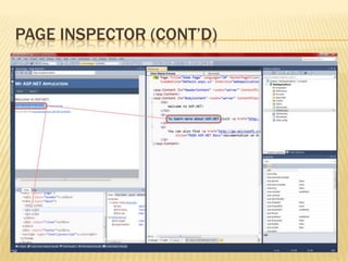 Page Inspector (cont’d)