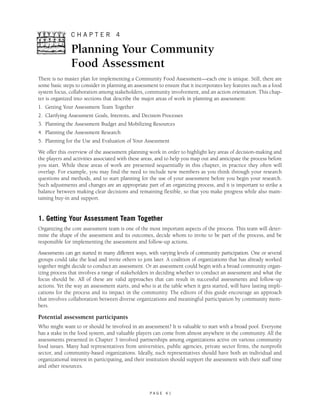 What's Cooking in Your Food System? A Guide to Community Food Assessment
