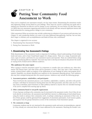What's Cooking in Your Food System? A Guide to Community Food Assessment