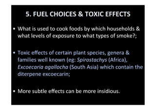 SEEING THE WOOD FOR THE TREES:beyond	  bio-forﬁcation: nutrion, cooking &amp; health