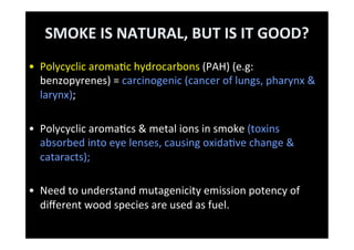 SEEING THE WOOD FOR THE TREES:beyond	  bio-forﬁcation: nutrion, cooking &amp; health