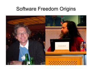 Software Freedom Origins
 