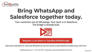 WhatsForce - Unifying Salesforce and WhatsApp