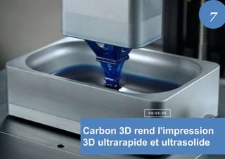 Carbon 3D rend l'impression
3D ultrarapide et ultrasolide
7
 