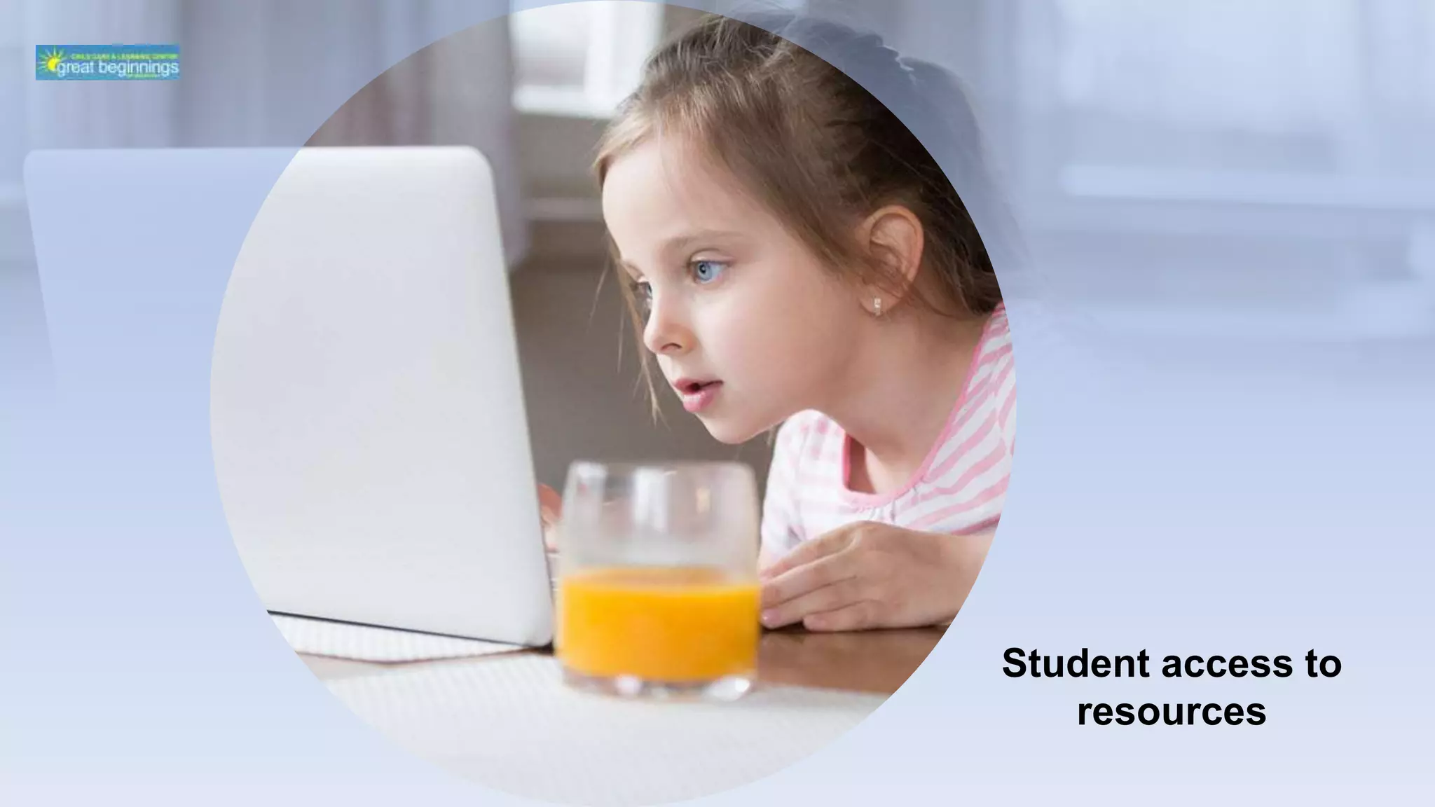 Student access to
resources
 