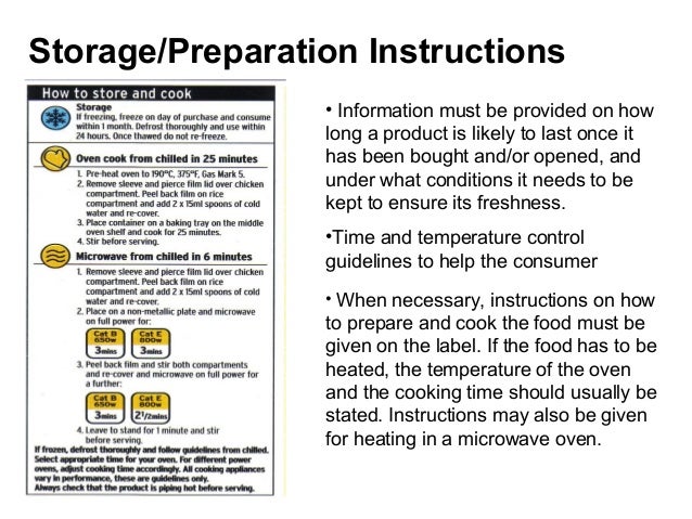What Information Should Be Included In A Food Preparation List What Information Should Be Included In A Food Preparation List