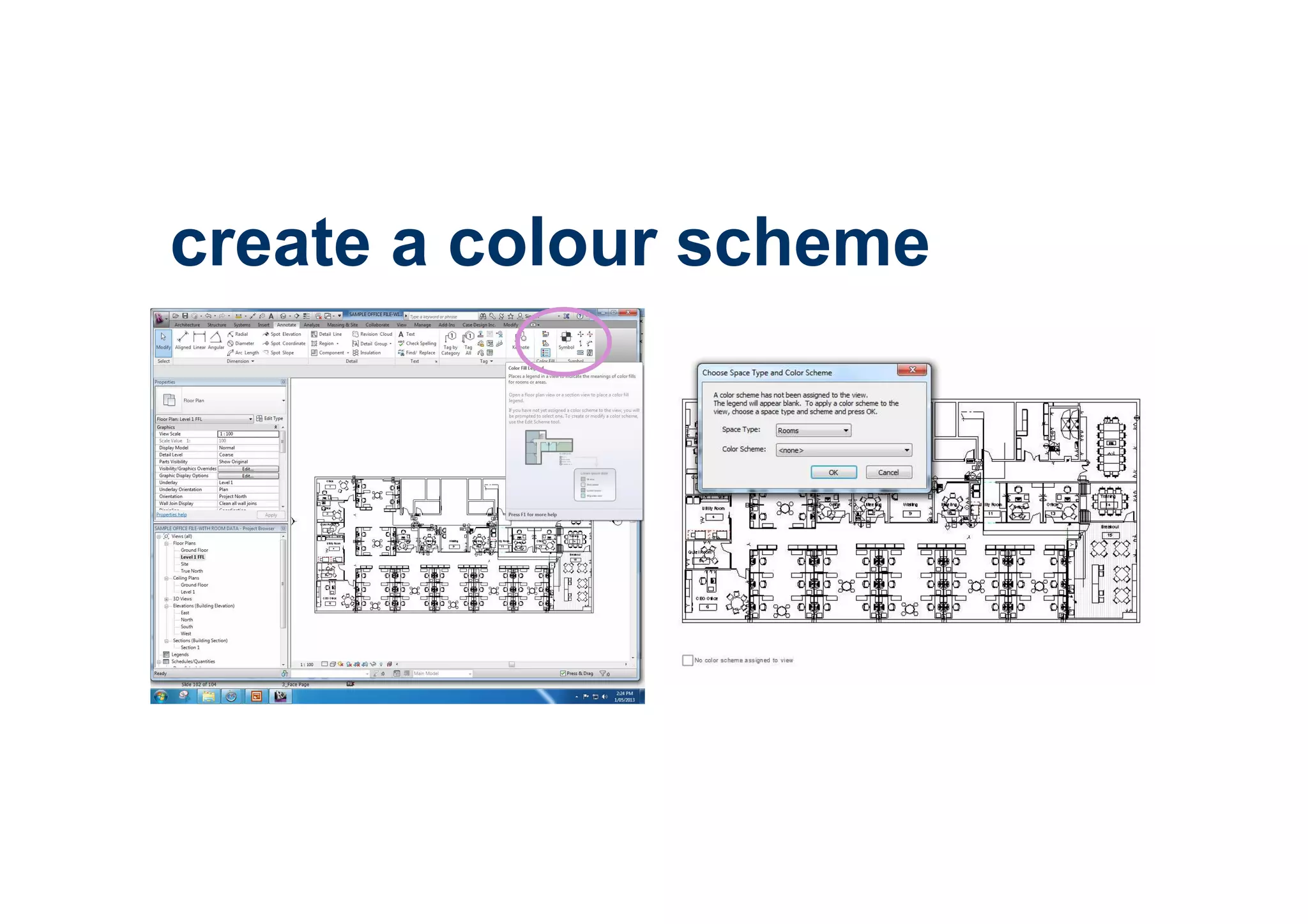 create a colour scheme
 
